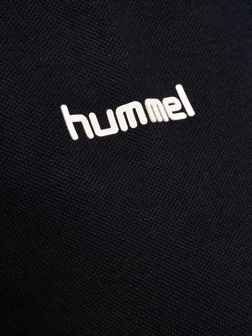 HMLGO COTTON POLO WOMAN, BLACK, packshot
