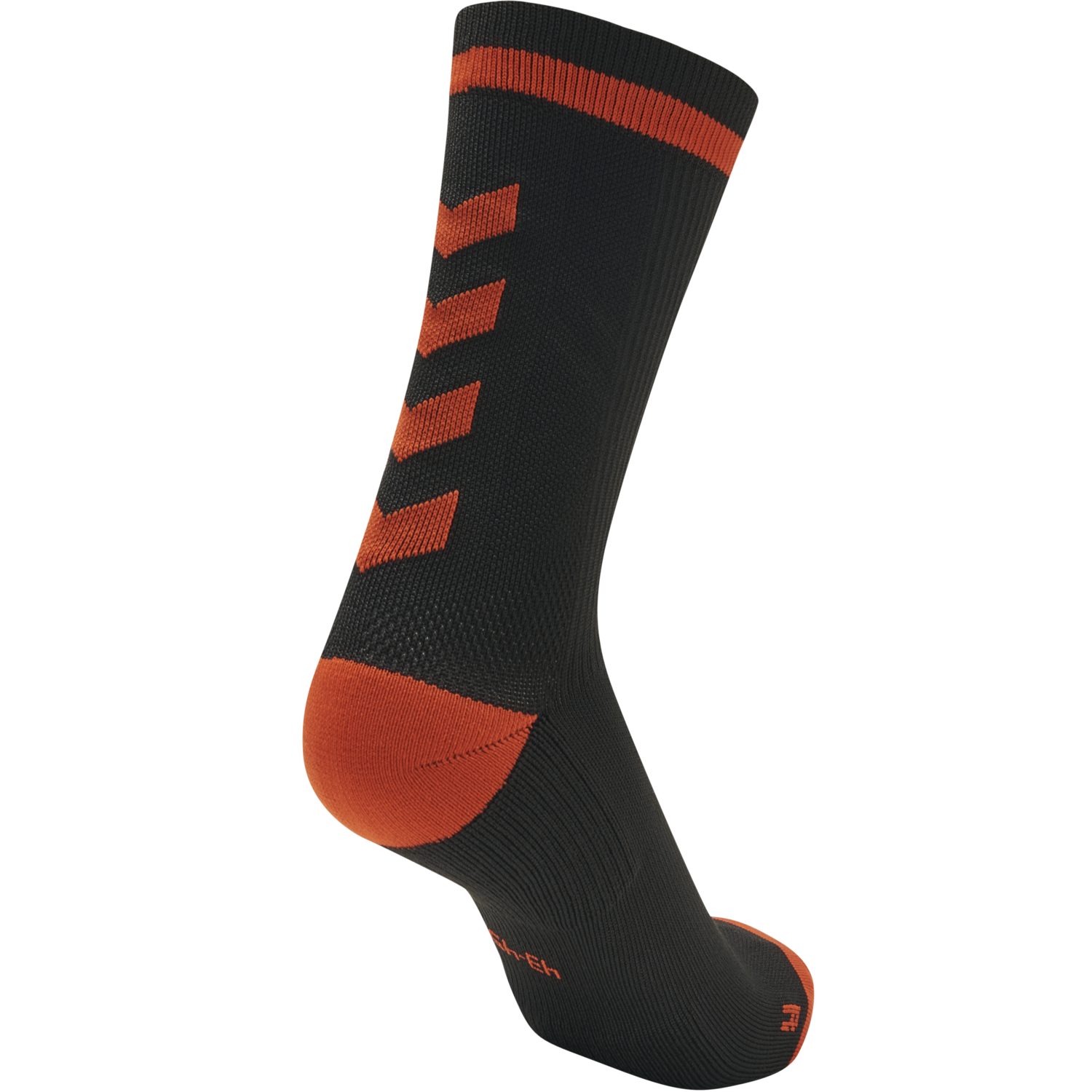 ELITE INDOOR SOCK LOW, BLACK/RED, packshot
