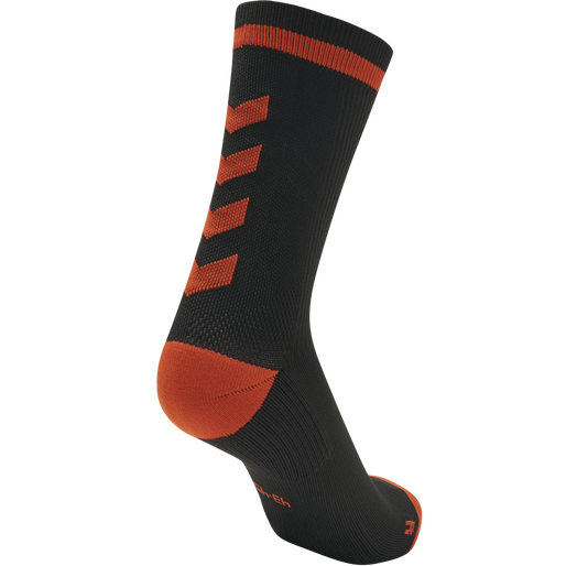 ELITE INDOOR SOCK LOW, BLACK/RED, packshot