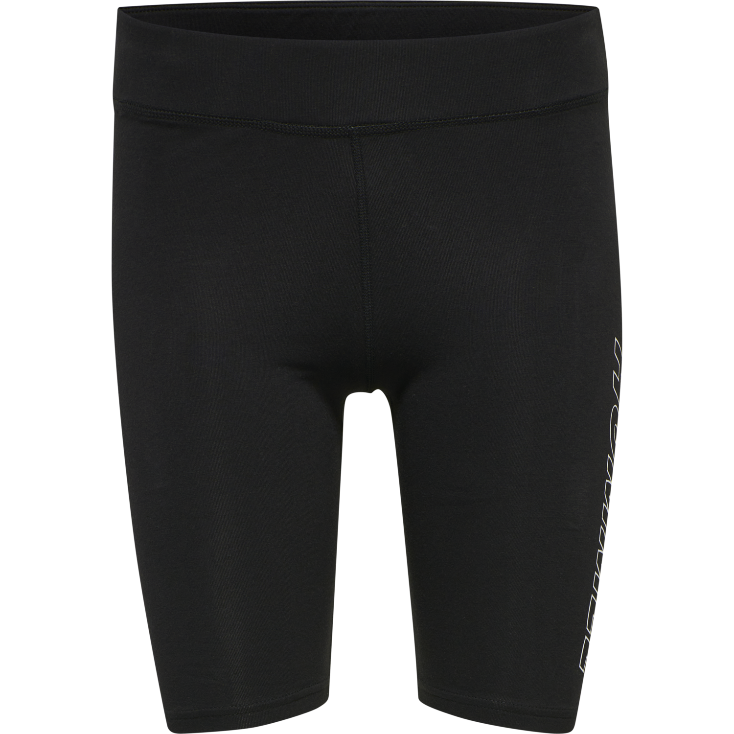 hmlTE MAJA MW COTTON TIGHT SHORTS, BLACK, packshot