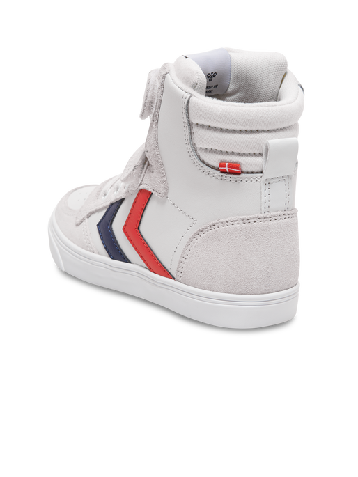 SLIMMER STADIL LEATHER HIGH JR, WHITE, packshot