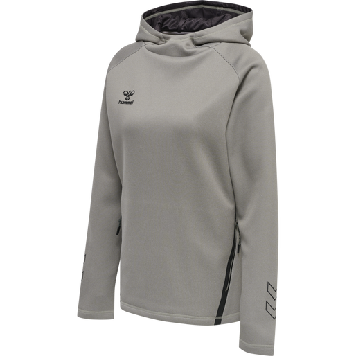 hmlCIMA XK HOODIE WOMAN, GREY MELANGE, packshot