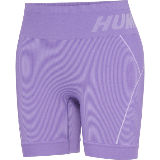 hmlTE CHRISTEL SEAMLESS SHORTS, PAISLEY PURPLE/LAVENDER MELANG, packshot