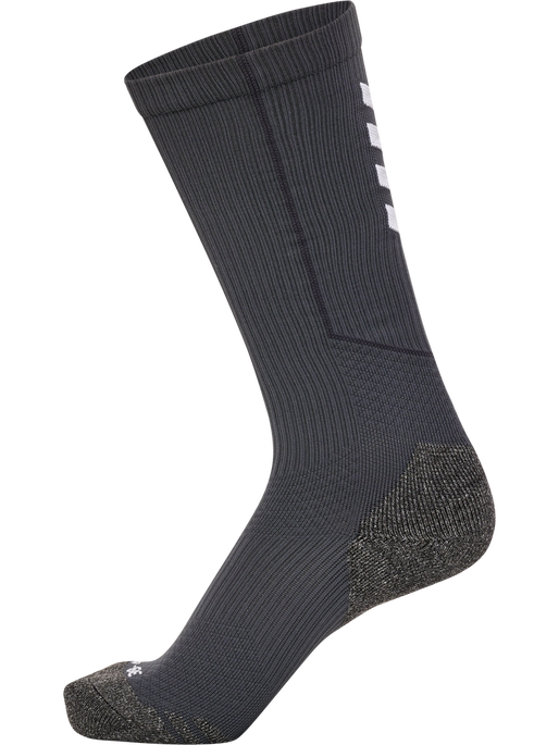 hmlPRO TRAINING SOCKS HIGH, ASPHALT/WHITE hmlPRO TRAINING SOCKS HIGH, ASPHALT/WHITE, packshot