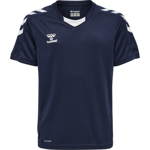 hmlCORE XK POLY JERSEY S/S KIDS, MARINE, packshot