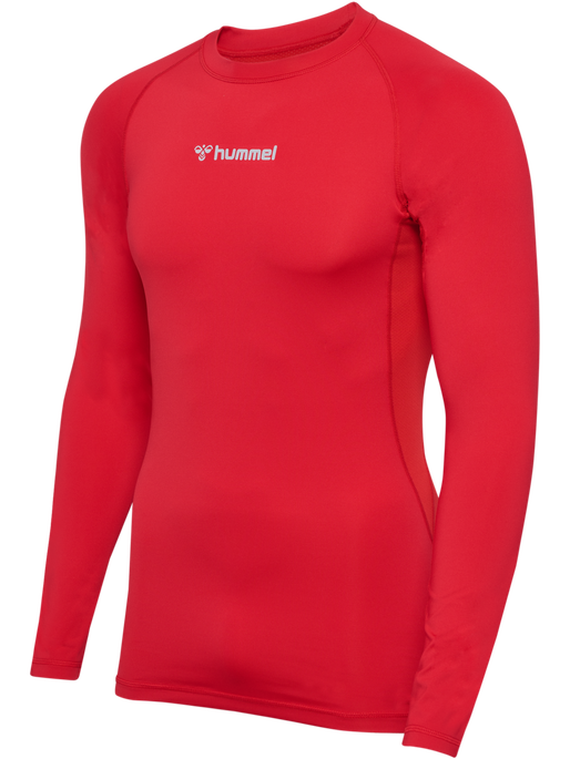 hmlBL PERFORMANCE TEE L/S, TRUE RED, packshot