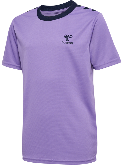 hmlSTALTIC POLY JERSEY S/S KIDS, PAISLEY PURPLE, packshot