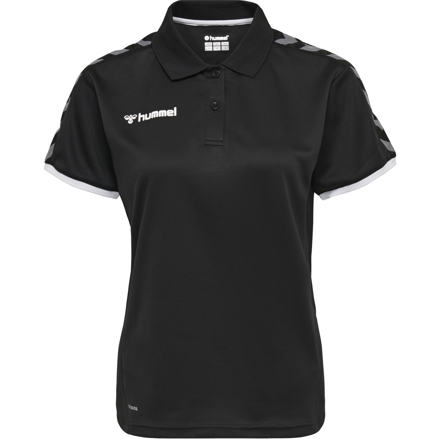 hmlAUTHENTIC WOMAN FUNCTIONAL POLO, BLACK/WHITE, packshot
