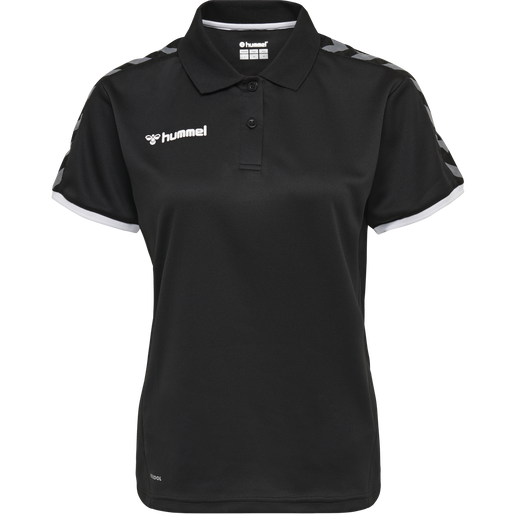 hmlAUTHENTIC WOMAN FUNCTIONAL POLO, BLACK/WHITE, packshot