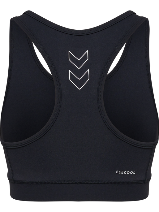 hmlTE FUNDAMENTAL SPORTS BRA, BLACK/WHITE hmlTE FUNDAMENTAL SPORTS BRA, BLACK/WHITE, packshot