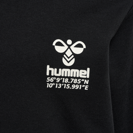 hmlGLOBAL HOODIE, BLACK, packshot