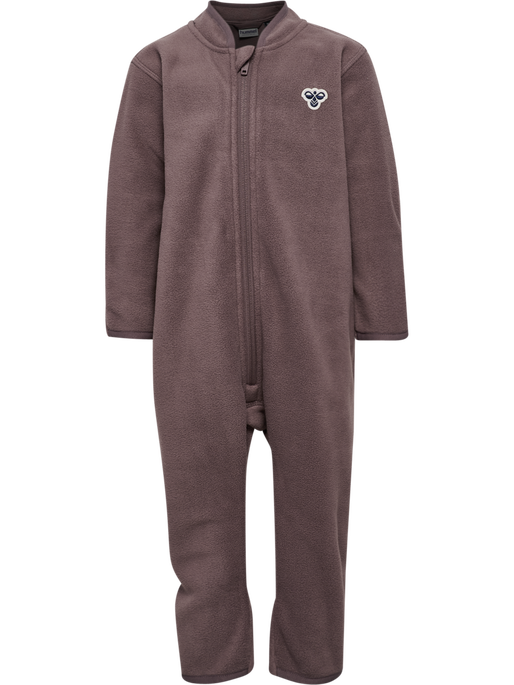 hmlMINI FLEECE ZIP SUIT BEE, PEPPERCORN hmlMINI FLEECE ZIP SUIT BEE, PEPPERCORN, packshot