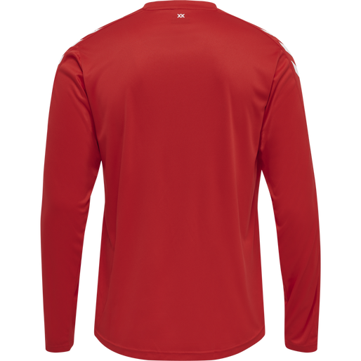 hmlCORE XK POLY JERSEY L/S, TRUE RED, packshot