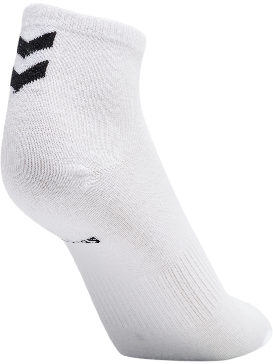 hmlCHEVRON 3-PACK  MID CUT SOCKS, WHITE, packshot