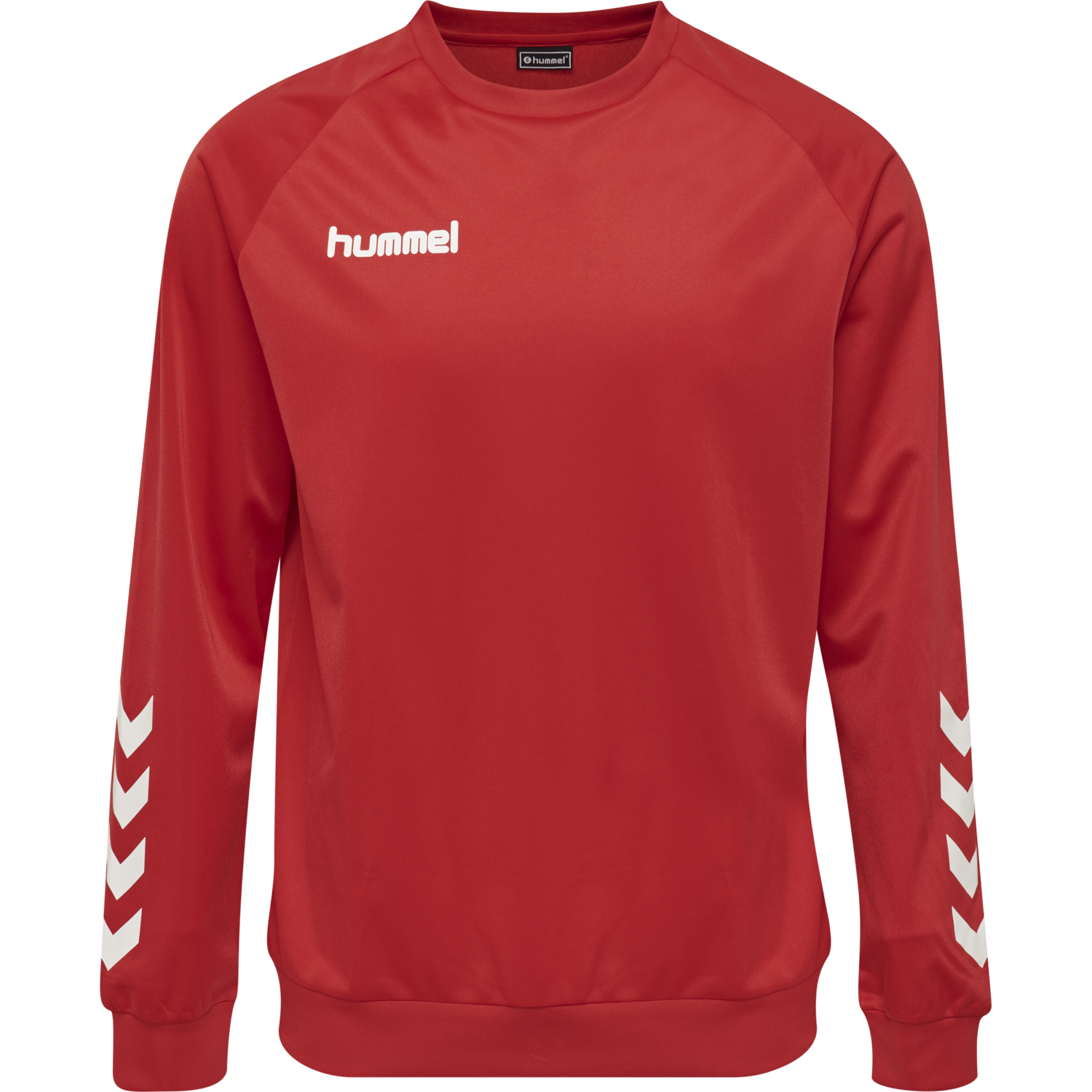 hmlPROMO POLY SWEATSHIRT, TRUE RED, packshot