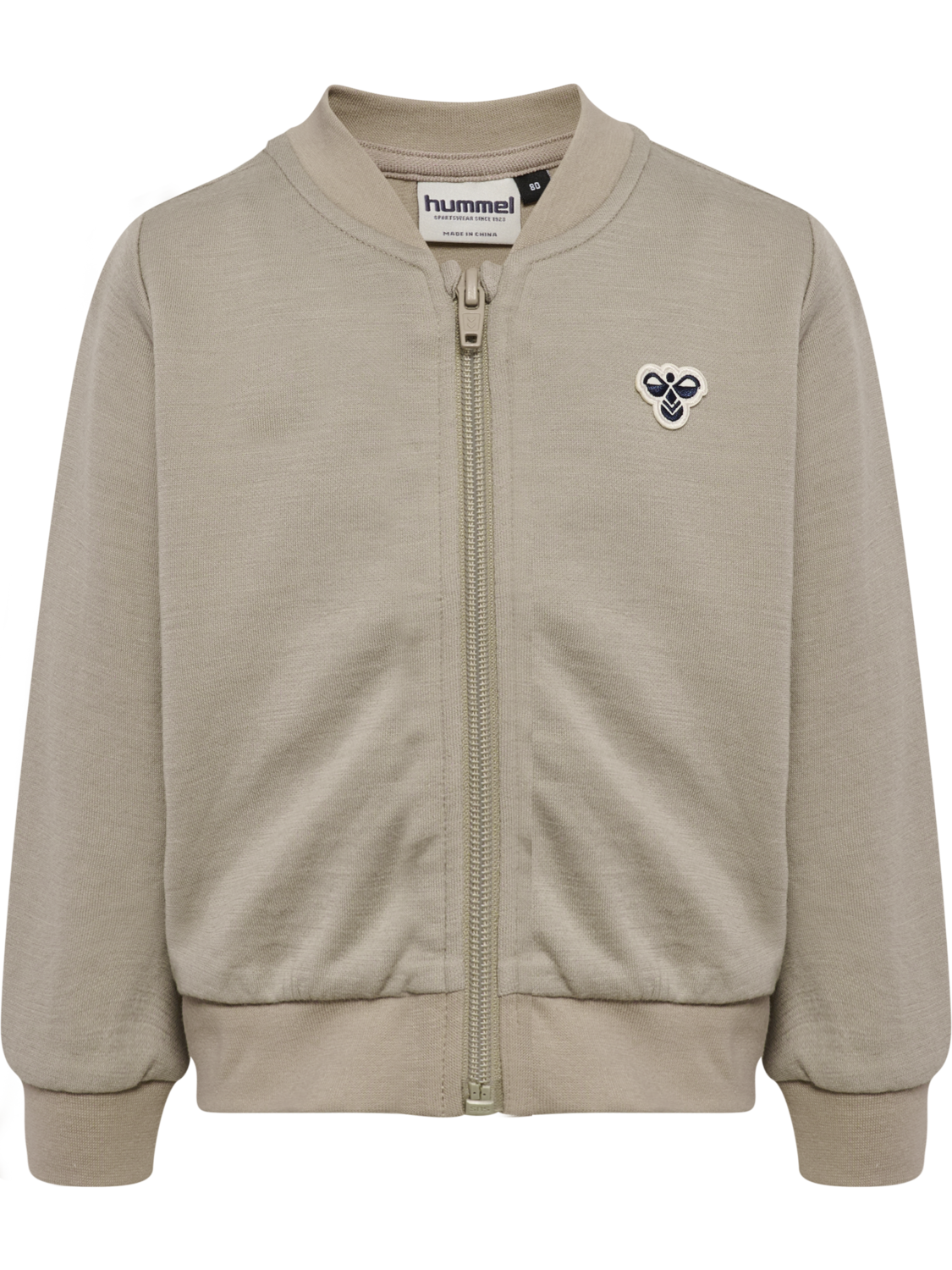 hmlMINI WOOL ZIP JACKET BEE, VINTAGE KHAKI, packshot
