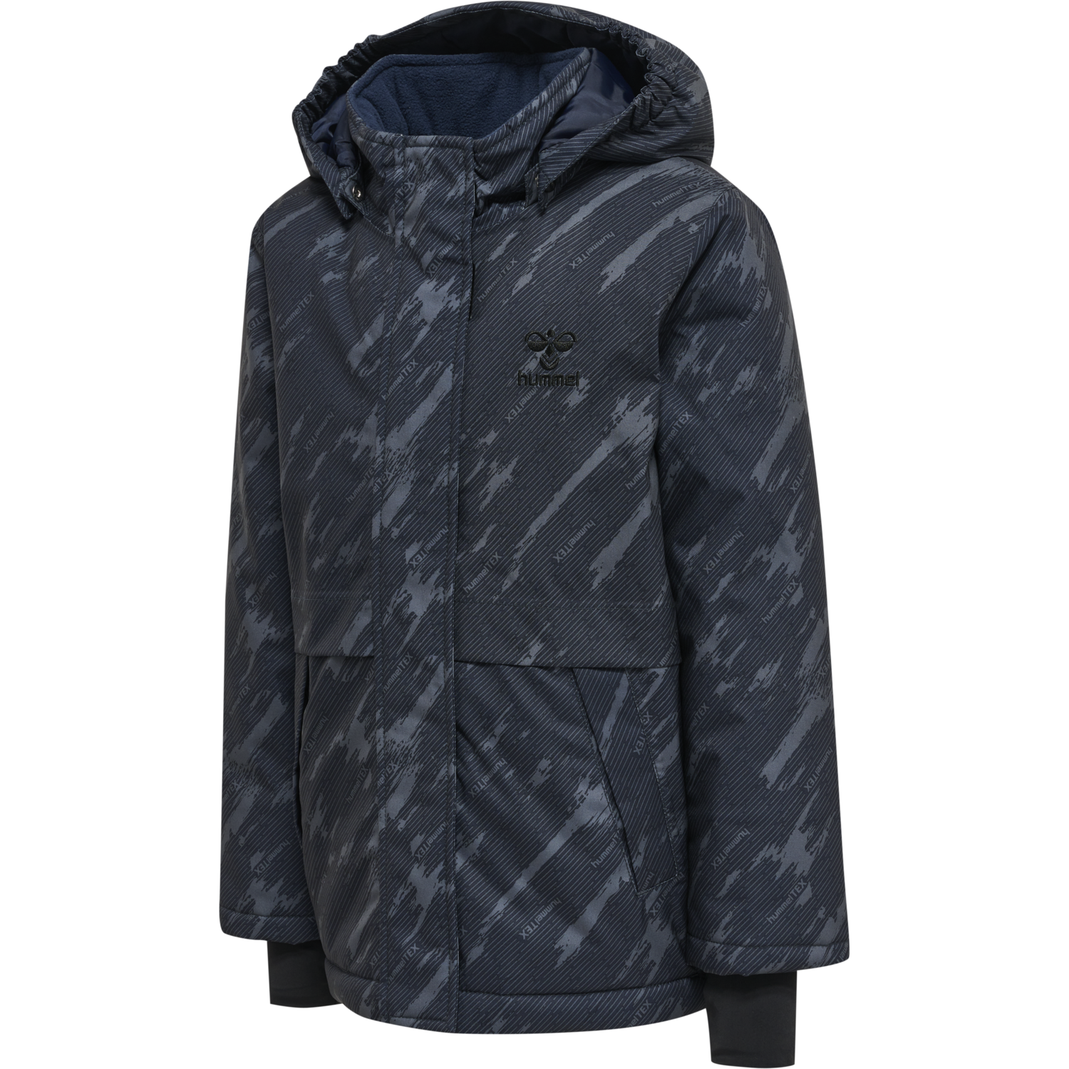 hmlURBAN TEX JACKET, BLACK IRIS, packshot