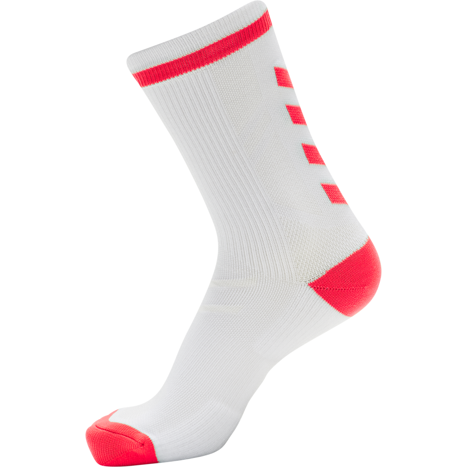 ELITE INDOOR SOCK LOW, WHITE/DIVA PINK, packshot