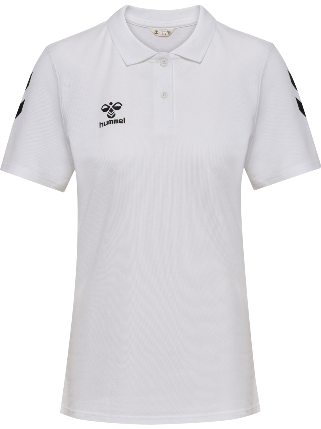 hmlGO 2.0 CHEVRON POLO WOMAN, WHITE, packshot