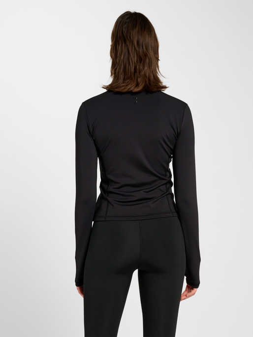 hmlPRIMA W ZIP BLOUSE, BLACK, model