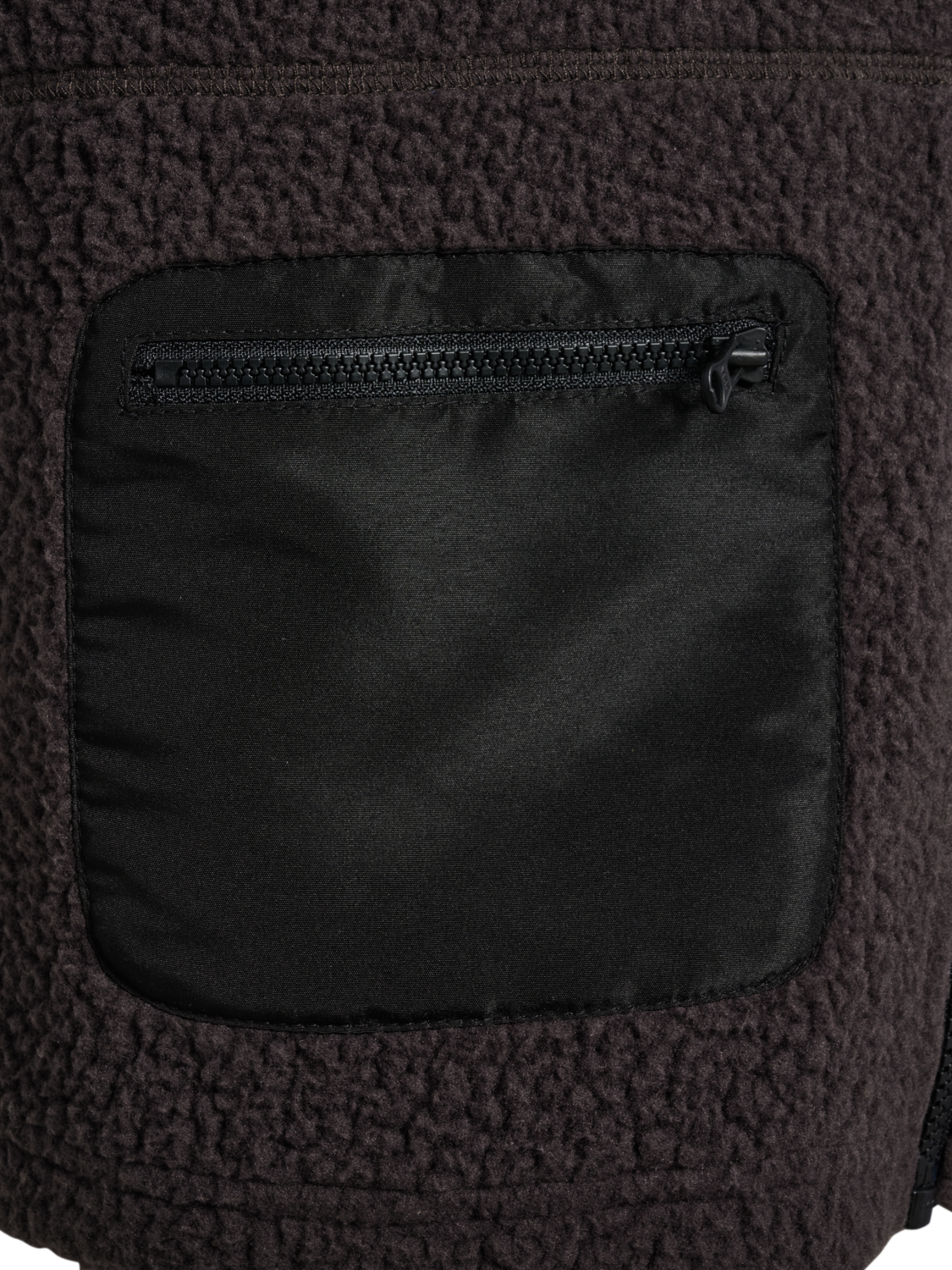 hmlJR MARTINI FLEECE ZIP VEST, CHOCOLATE TORTE, packshot