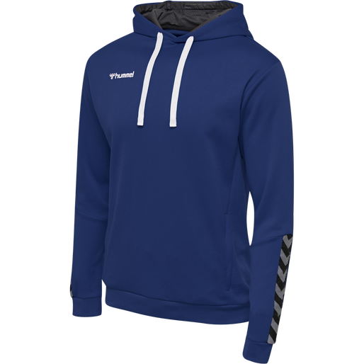 hmlAUTHENTIC POLY HOODIE, TRUE BLUE, packshot