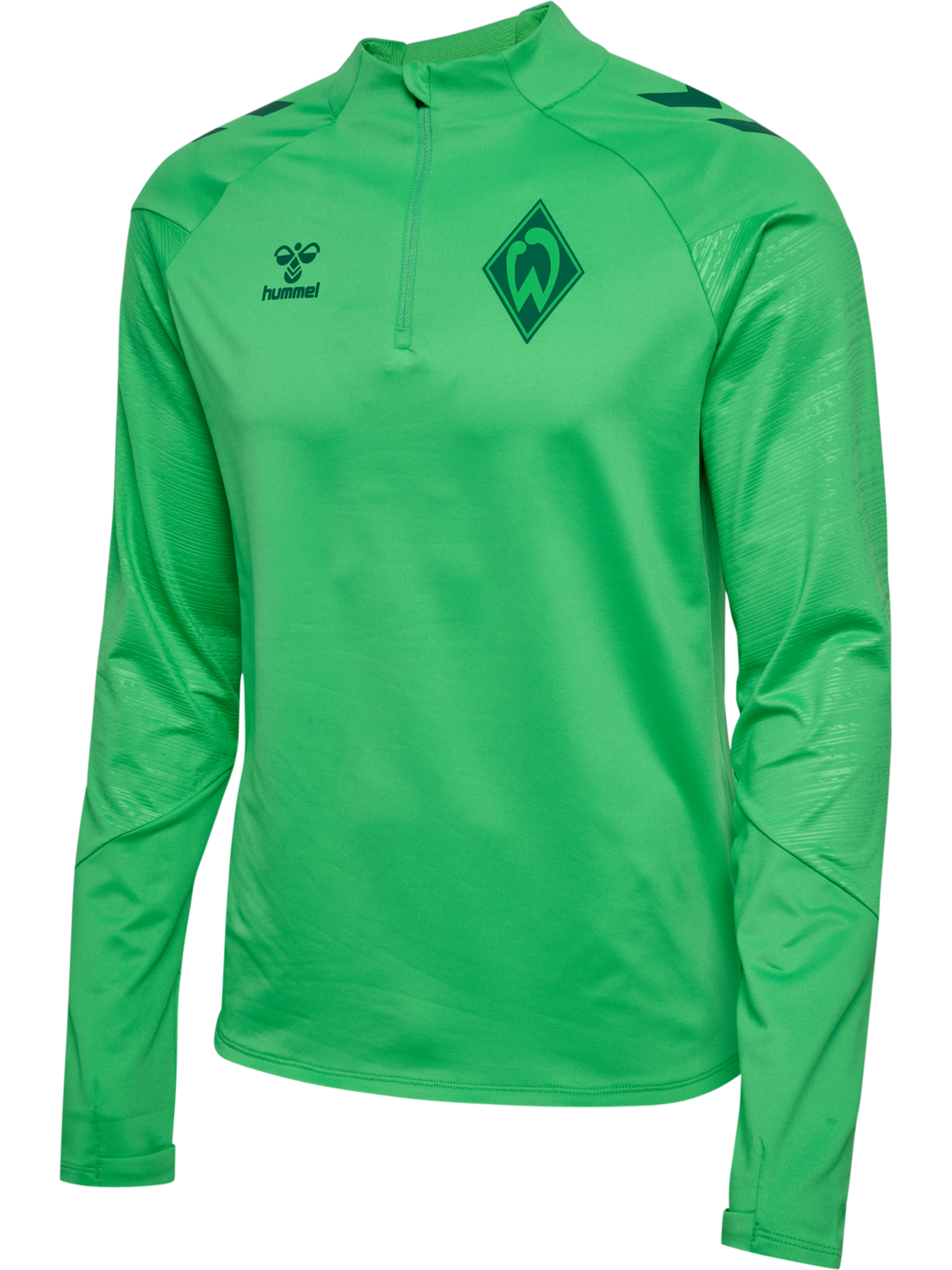 WER 26/27 TR PRO HALF ZIP, ISLAND GREEN WO SPONSOR, packshot