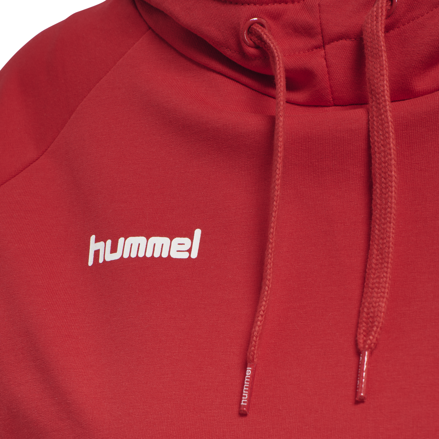 HUMMEL GO COTTON HOODIE WOMAN, TRUE RED, packshot