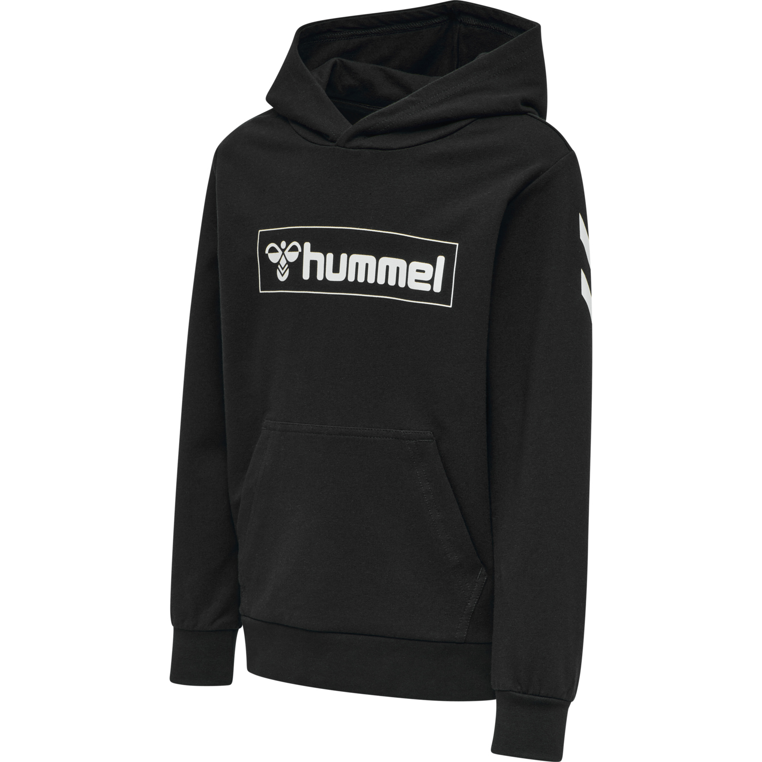 hmlBOX HOODIE, BLACK, packshot