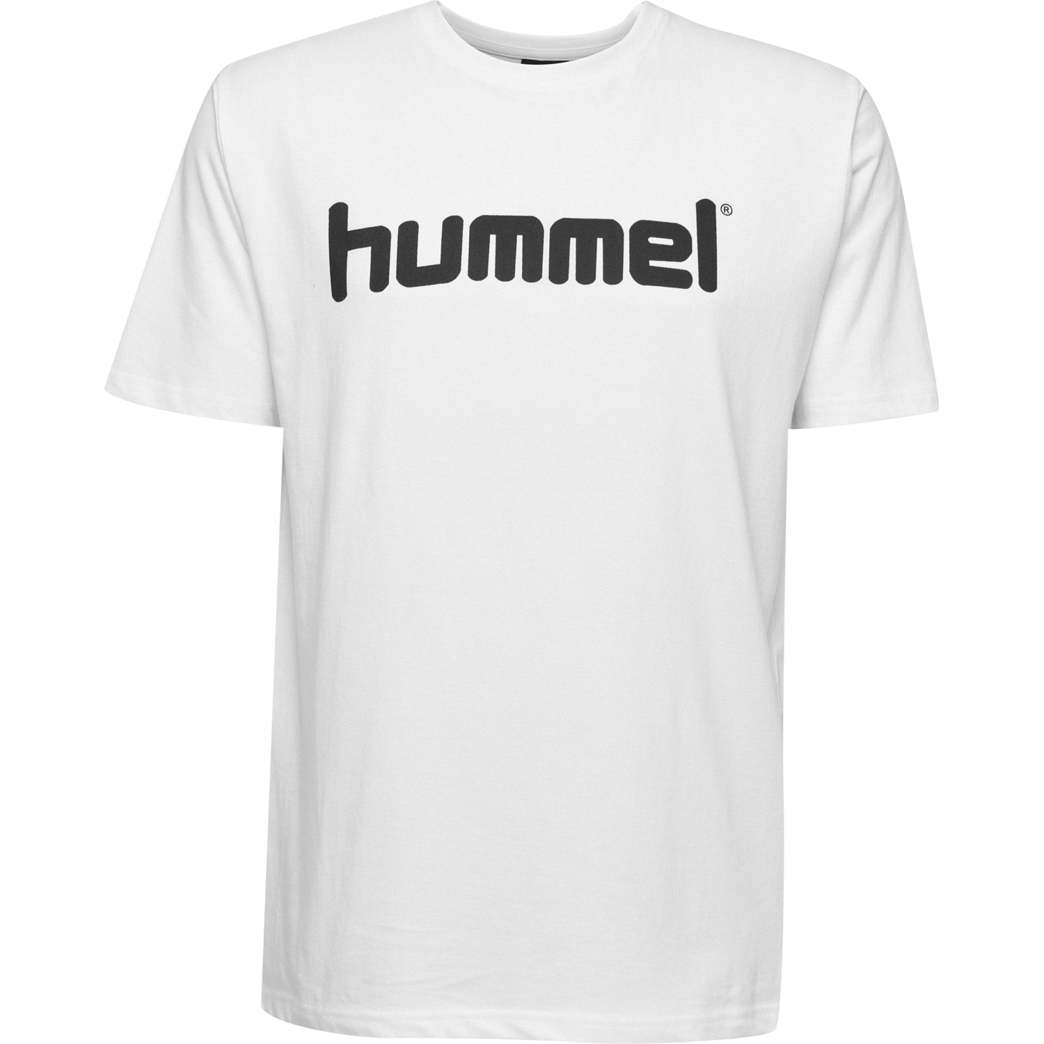 HUMMEL GO COTTON LOGO T-SHIRT S/S, WHITE, packshot