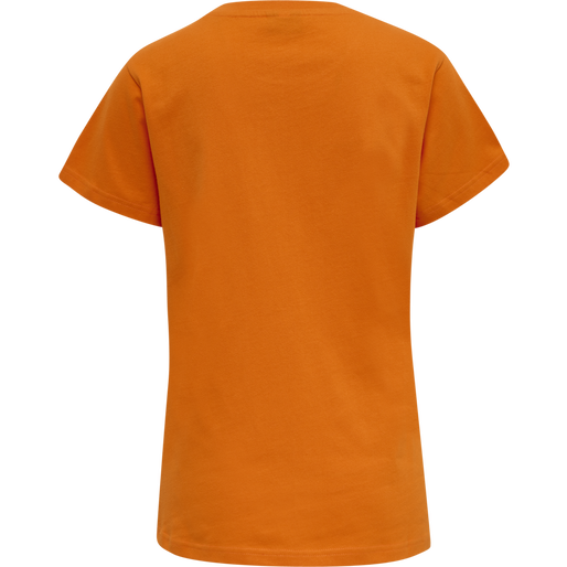 hmlRED HEAVY T-SHIRT S/S WOMAN, ORANGE TIGER, packshot
