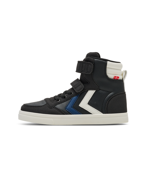 SLIMMER STADIL LEATHER HIGH JR, BLACK/BLUE, packshot