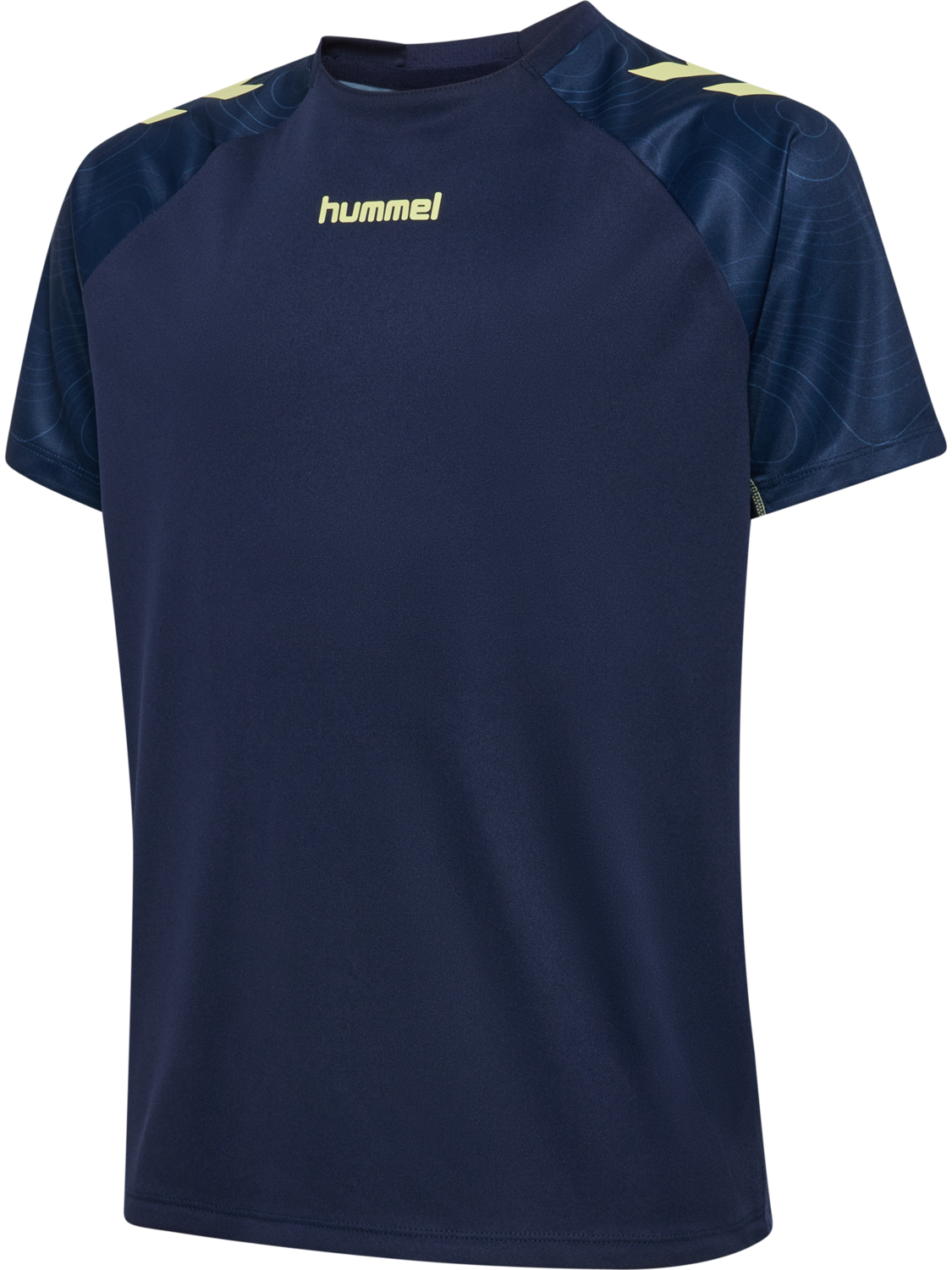 hmlBLAZE 2.0 TRAINING JERSEY KIDS, MARINE/SHADOW LIME, packshot