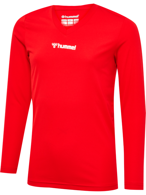 hmlBL ESSENTIAL TEE L/S KIDS, TRUE RED hmlBL ESSENTIAL TEE L/S KIDS, TRUE RED, packshot