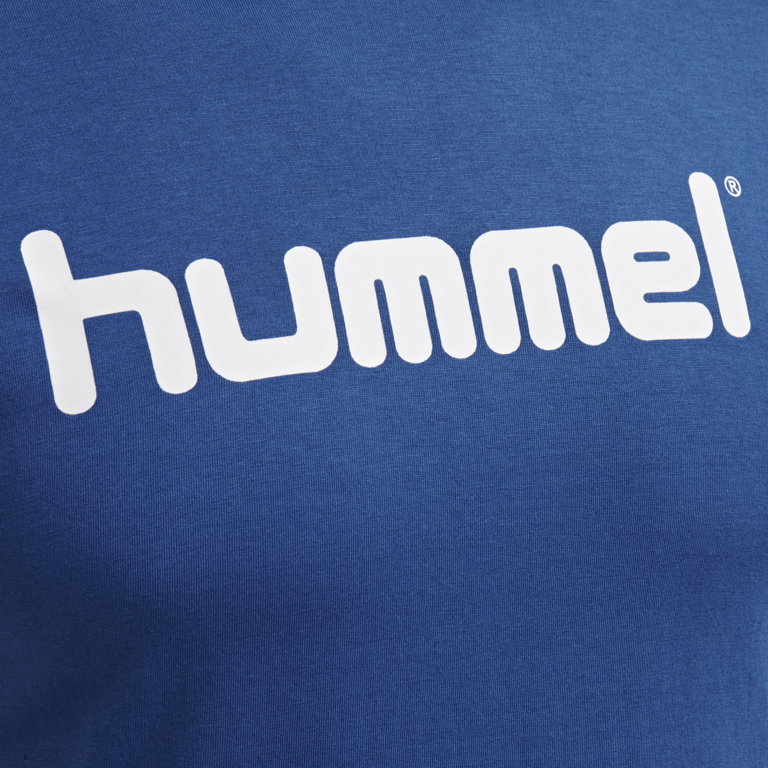 HUMMEL GO COTTON LOGO T-SHIRT WOMAN S/S, TRUE BLUE, packshot