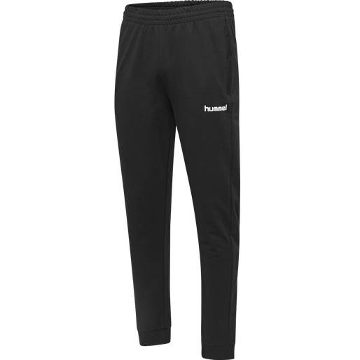 HMLGO KIDS COTTON PANT, BLACK, packshot