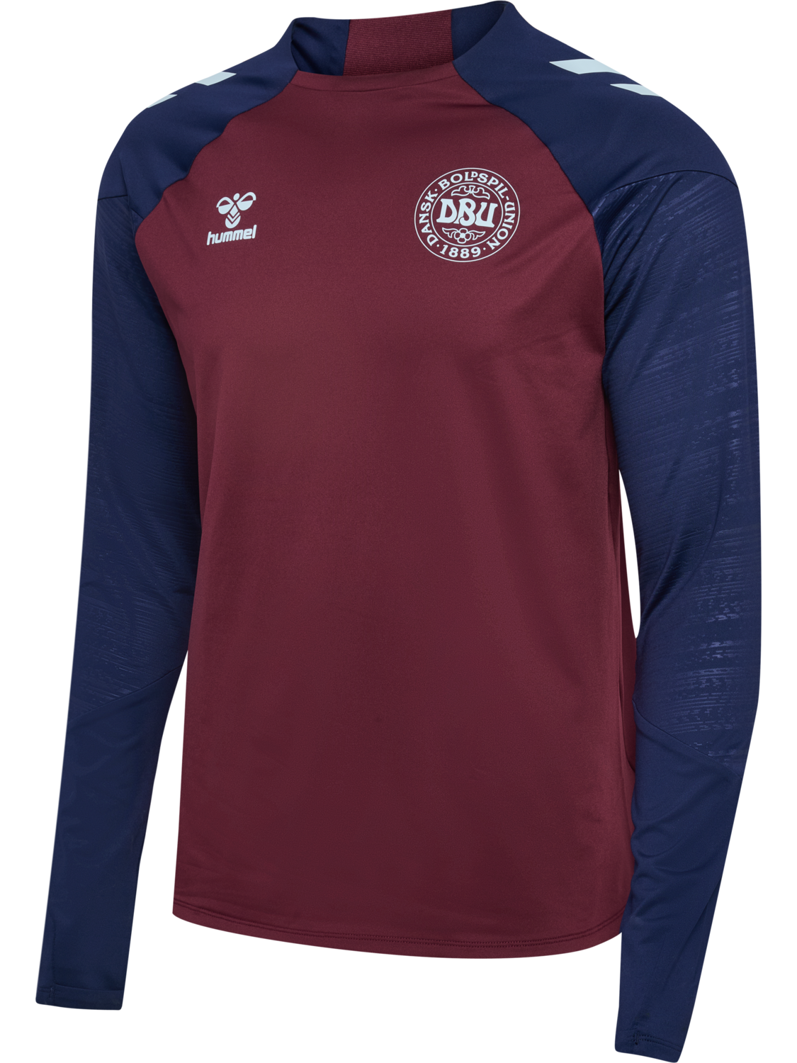 DBU 26 PRO TR CREW SWEAT, WINDSOR WINE/PEACOAT, packshot