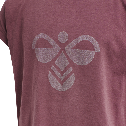 hmlDIEZ T-SHIRT S/S, ROAN ROUGE, packshot