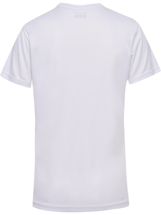 hmlAUTHENTIC PL JERSEY S/S WOMAN, WHITE/TRUE RED, packshot