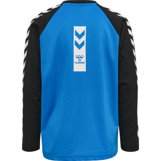 hmlFLYING CHAMPION T-SHIRT L/S, DIRECTOIRE BLUE, packshot