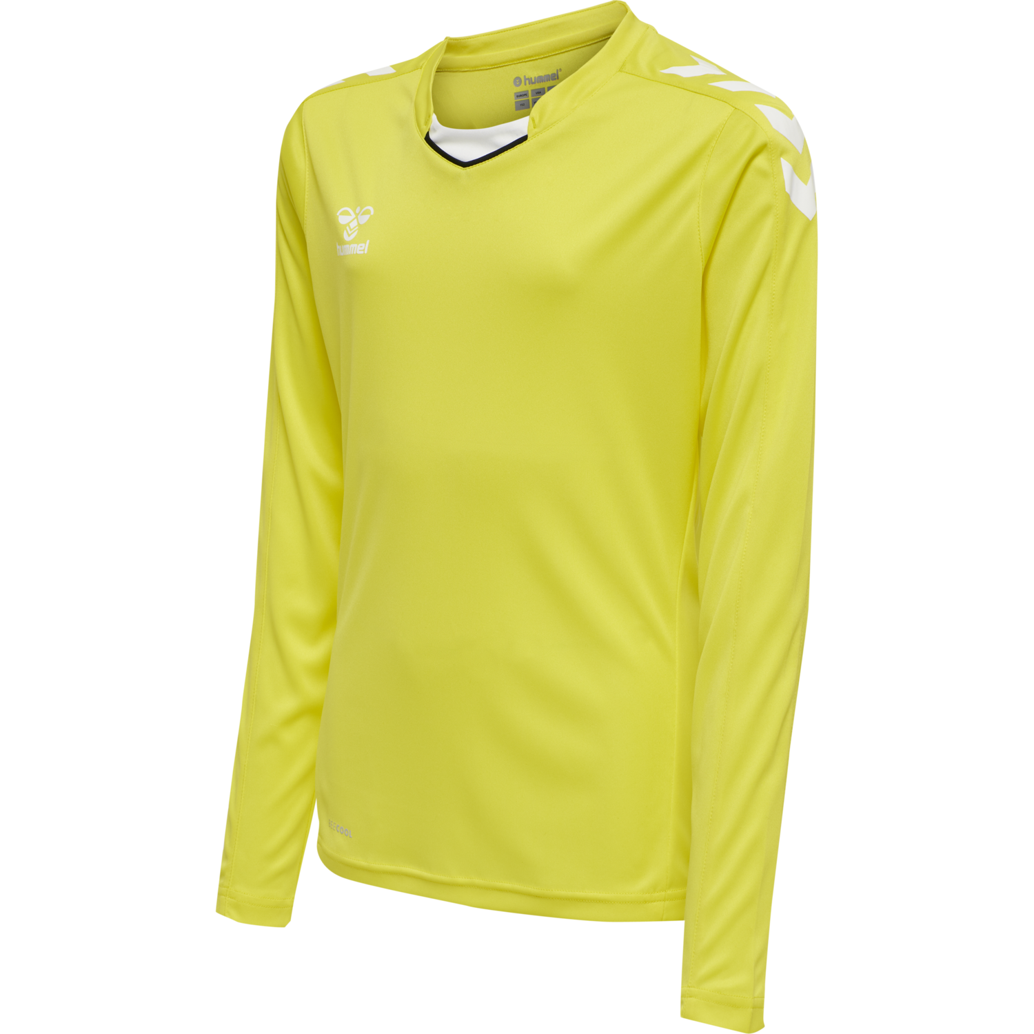 hmlCORE XK POLY JERSEY L/S KIDS, BLAZING YELLOW, packshot