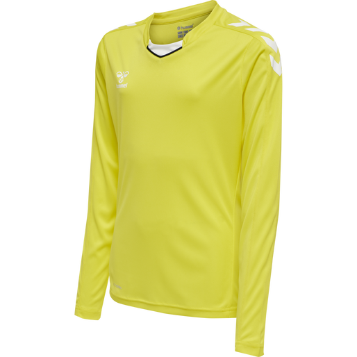 hmlCORE XK POLY JERSEY L/S KIDS, BLAZING YELLOW, packshot