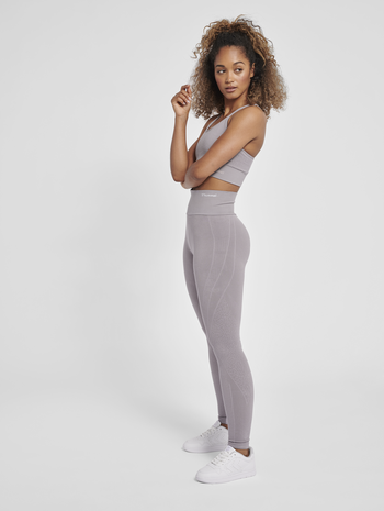 hmlMT FLOW SEAMLESS HW TIGHTS, MINIMAL GRAY, model