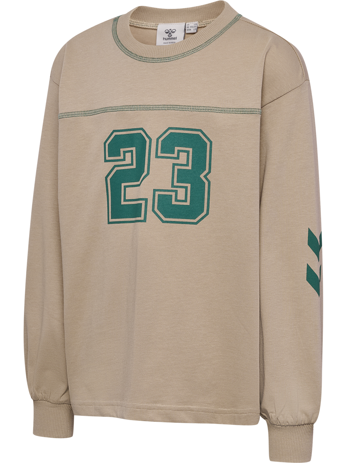 hmlTIMMI BOXY T-SHIRT L/S, COBBLESTONE, packshot