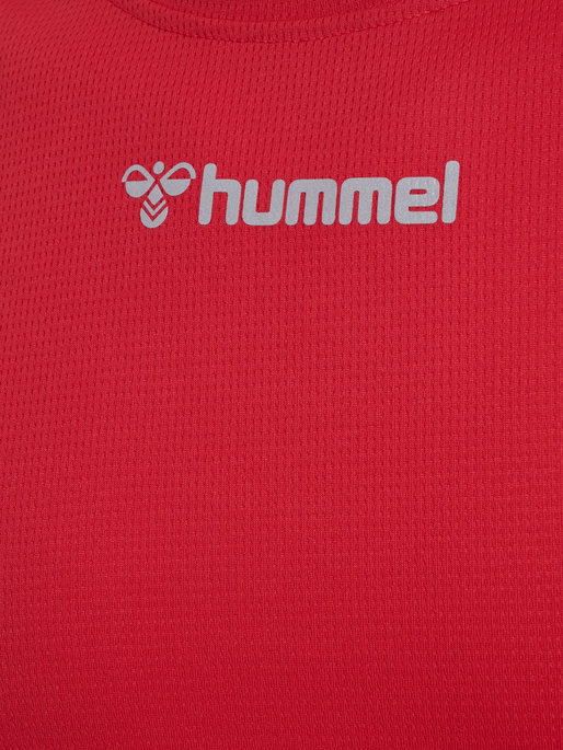 hmlRUN SINGLET S/L, TANGO RED, packshot