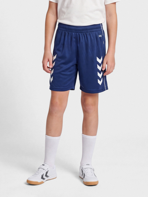 hmlCORE XK POLY COACH SHORTS KIDS, MARINE, model