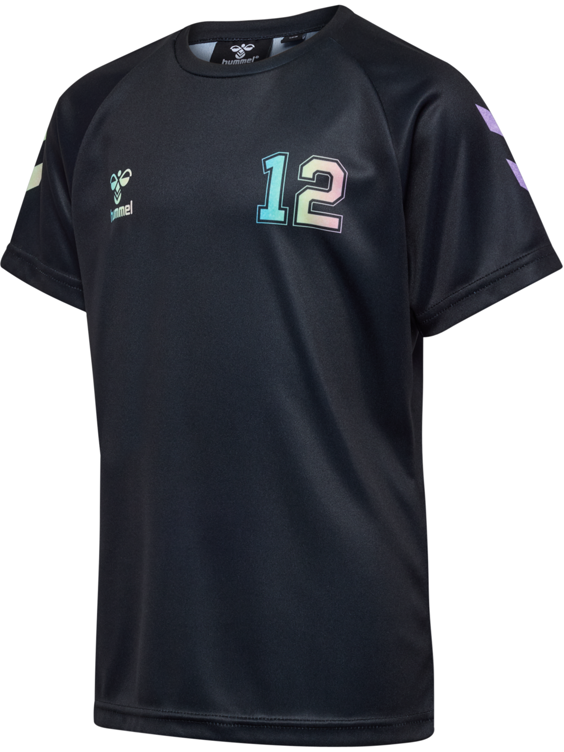 hmlSHIMMER T-SHIRT S/S, BLACK, packshot