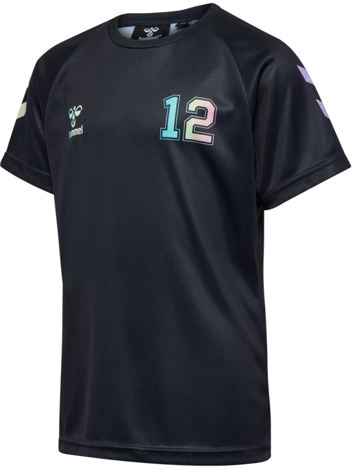 hmlSHIMMER T-SHIRT S/S, BLACK hmlSHIMMER T-SHIRT S/S, BLACK, packshot