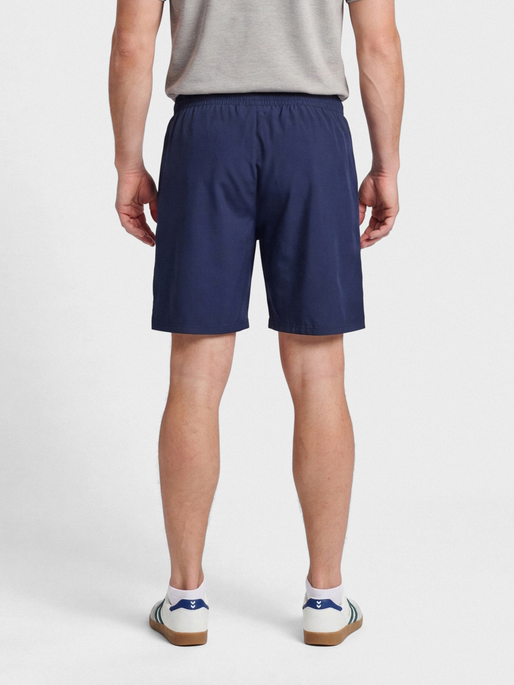 hmlMOVE GRID WOVEN SHORTS, MARINE, model