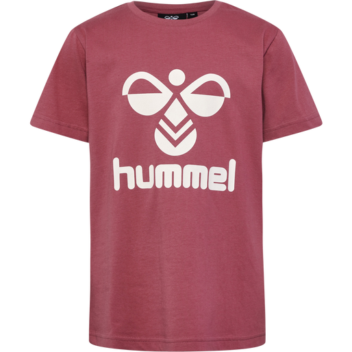 hmlTRES T-SHIRT S/S 2-PK, MINERAL BLUE/DECO ROSE, packshot